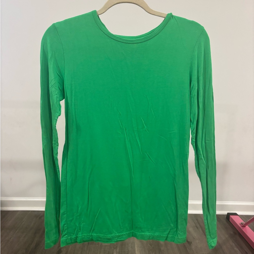Green Long Sleeve Women's Top